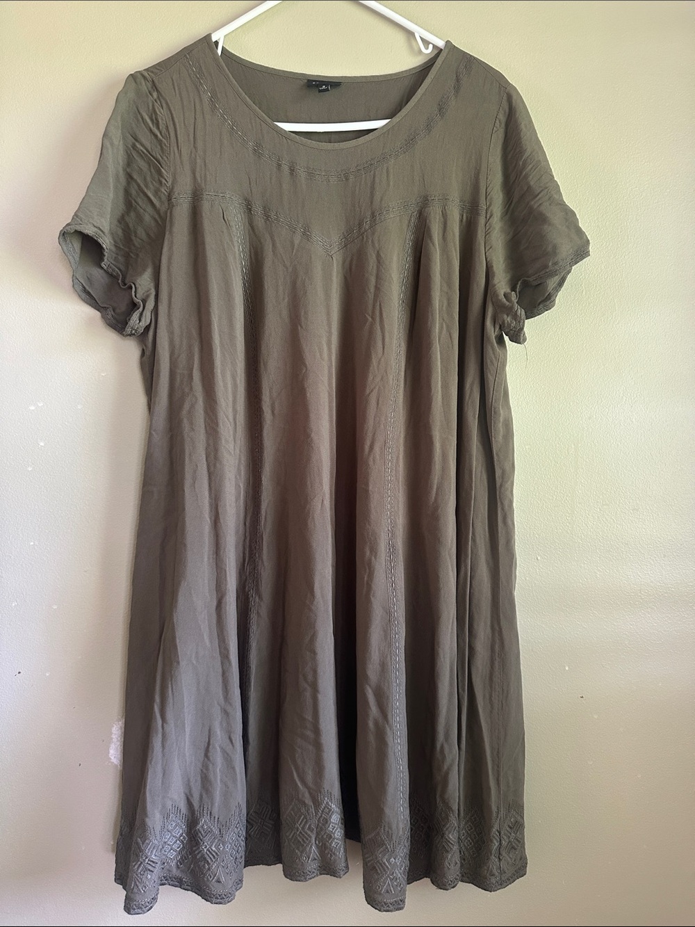 torrid Olive Green Short Sleeve Tunic